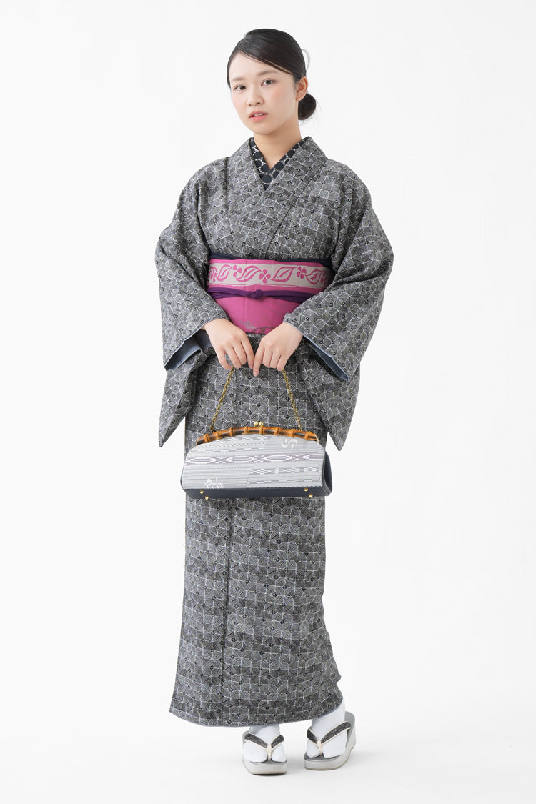 美品　着物まとめ売り　袷　しつけ糸付き　帯2枚おまけ プレタ着物 コーディネート 2点セット 洗える着物 お仕立て上がり着物