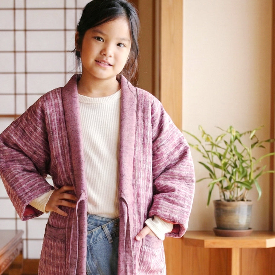 半纏 子供 日本製 はんてん 子供用 久留米織 【 kids おしゃれ こども