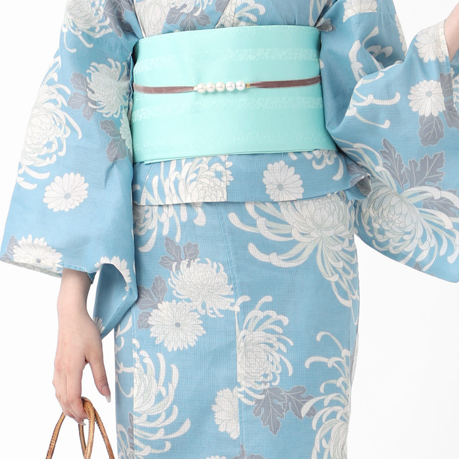 二部式浴衣 作り帯 2点 セット セパレートタイプ 簡単 着付け