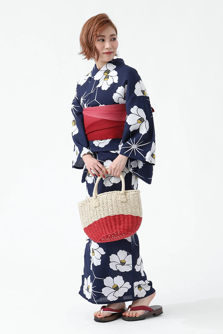 【新品未使用】テイジン カルキュロ浴衣　アラベスク／唐草模様 イベント浴衣 カルキュロ 浴衣 3点セット 大人 セット 女性 帯
