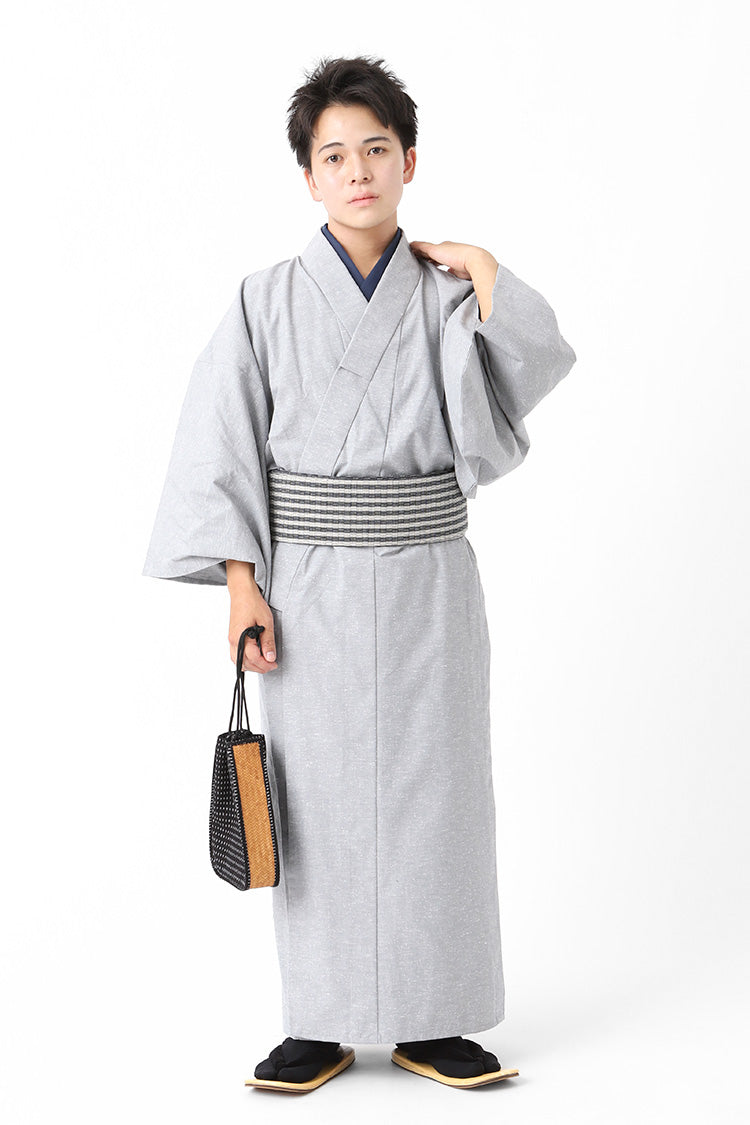 BOTAN メンズ 久留米織 木綿 着物 日本生地