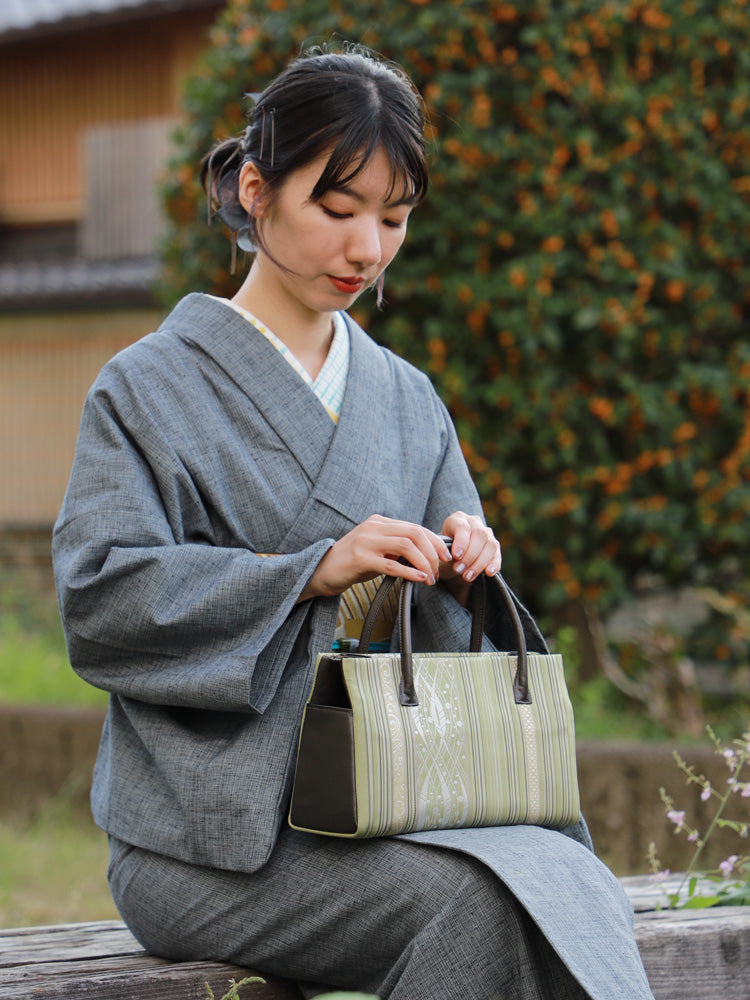 博多織 バッグ 高級 日本製 着物 帯地のバッグ 正絹 レディース 手提げ 
