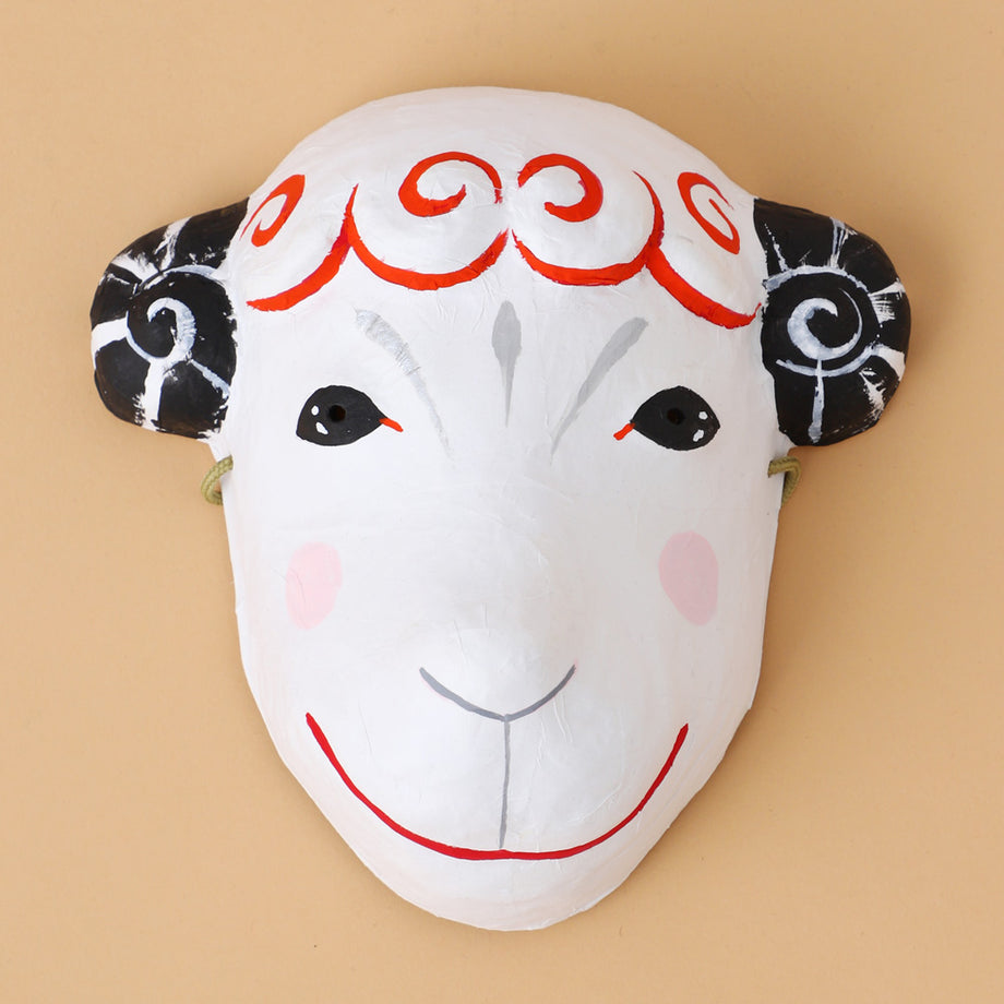 お面 ハンドメイド 森恭仁子 オリジナル たゆたふ うさぎ ひつじ 日本