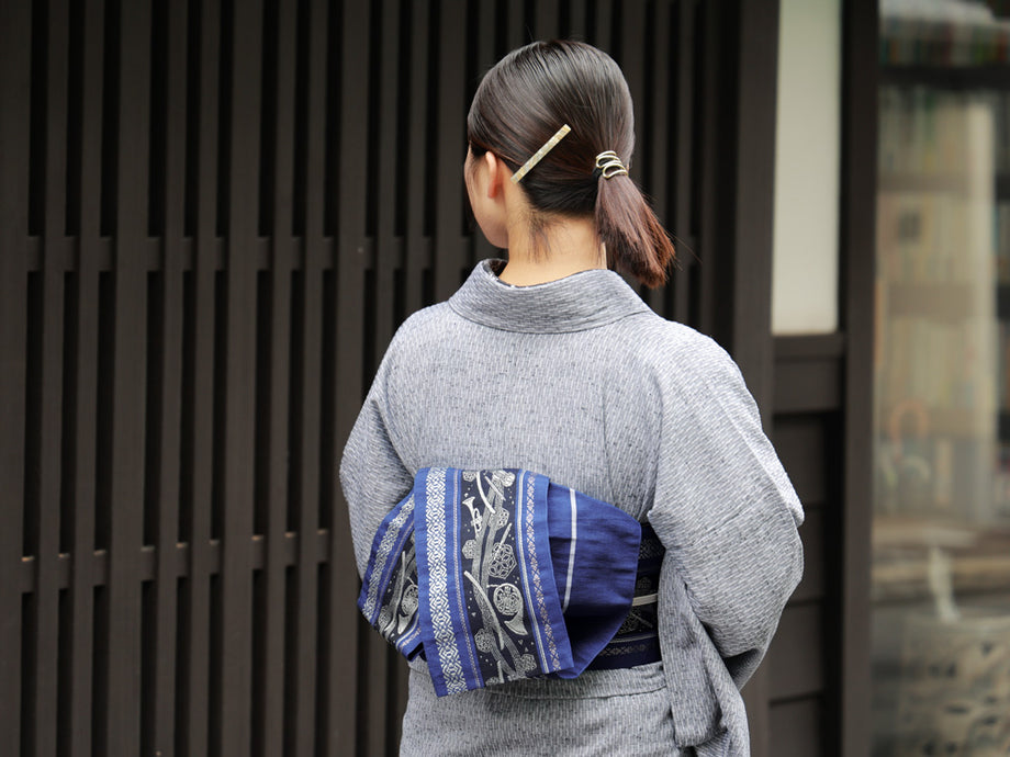 長尺 小袋帯 半幅帯 新品 正絹 浴衣 着物 献上柄 博多織 帯 現品限り1