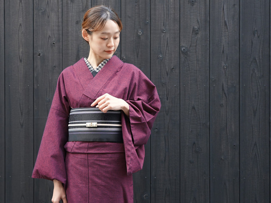 レディース 博多織 半幅帯 日本製