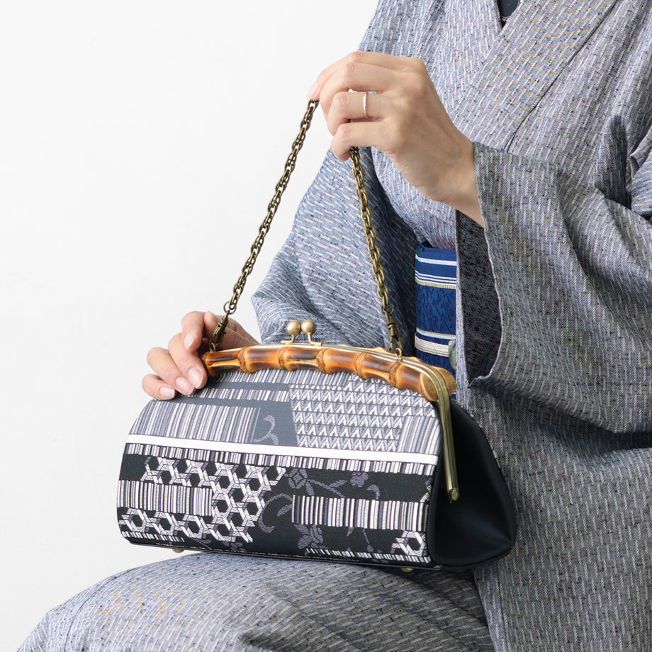 Amazon.co.jp: 手作りの竹織バッグミニアート女性の茶道収納織