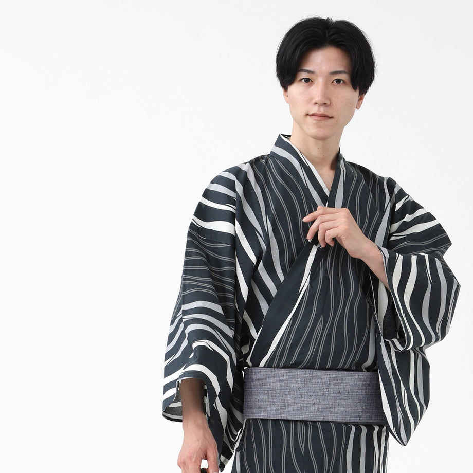 浴衣 セット 帯 メンズ 大きい サイズ 5L 4L 3L LL L M 角帯 2点