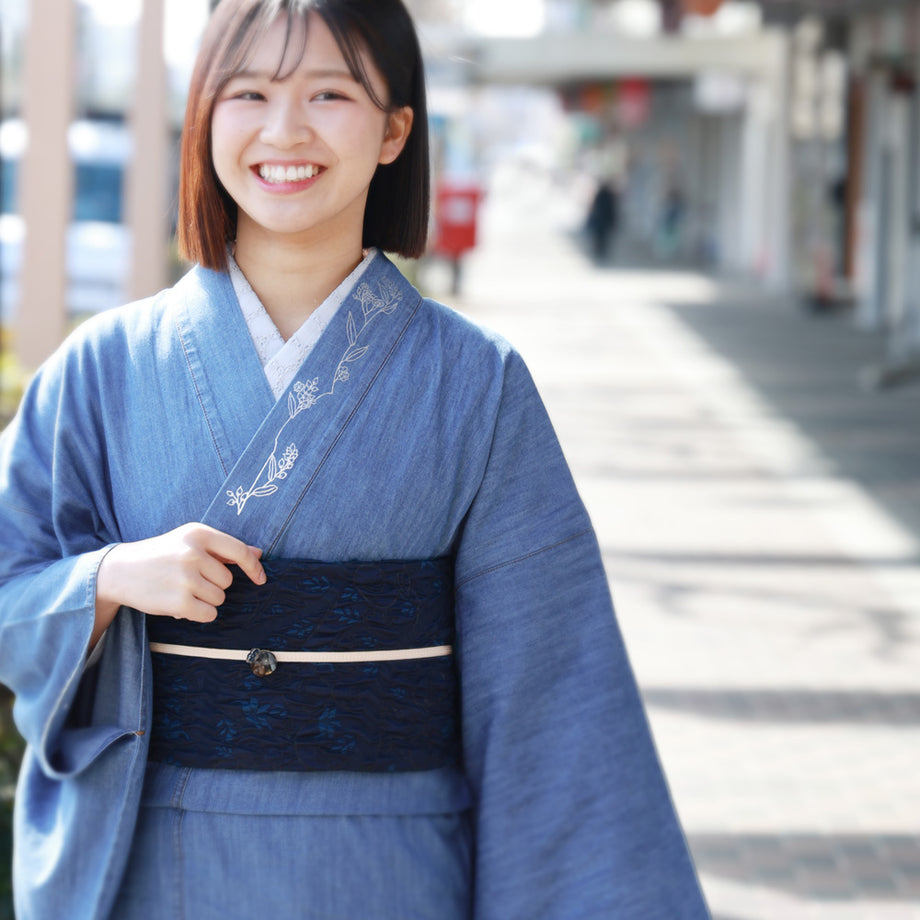 デニム着物 着物 洗える着物 レディース 【 洗える きもの