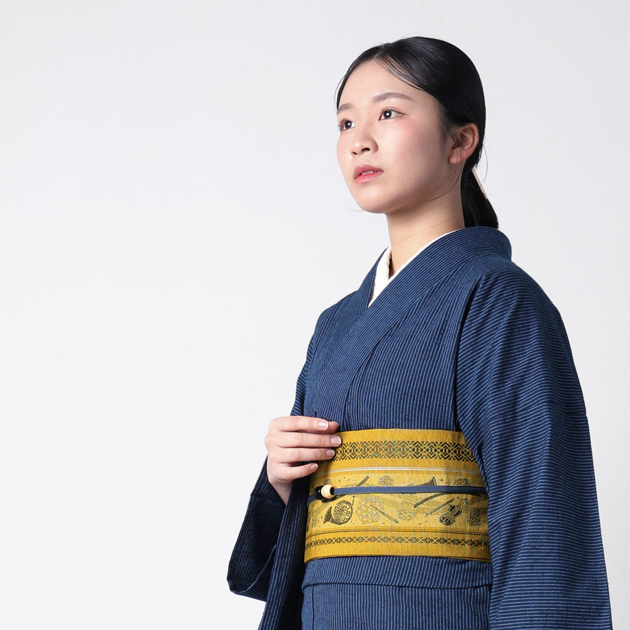 博多織 新品未使用品 浴衣 着物 正絹 半幅帯 単衣 四寸 ゆかた帯 献上柄 白 半幅帯 正絹 博多織 白 浴衣 や 夏の着物に 国産 レディース