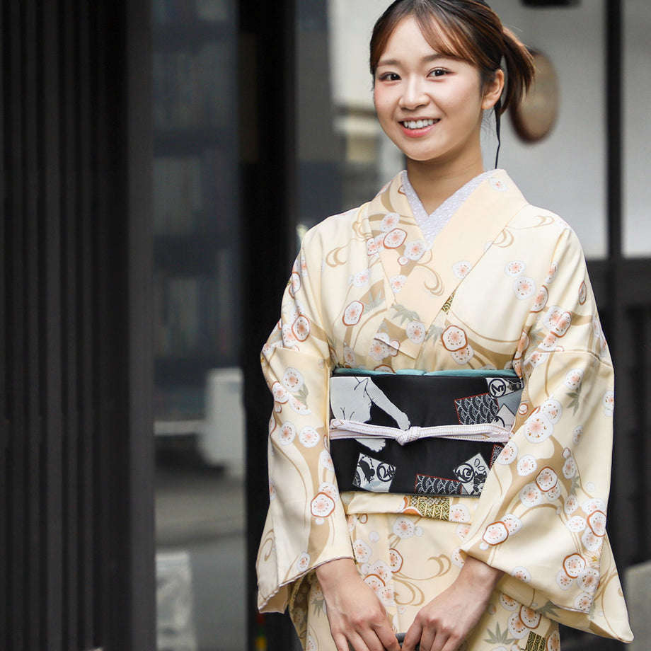 レディース 洗える プレタ 着物 40柄 袷 あわせ ポリエステル きもの