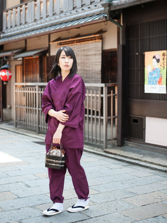 作務衣 女性 おしゃれ レディース 久留米 日本製 六花/ROCCA M L LL セットアップ【 作 務 衣 さむえ 普段着 久留米織 洗える 作業着 部屋着 パジャマ ピンク ワイン 紺 作務衣 女性 おしゃれ レディース 久留米 日本製 六花/ROCCA M L LL セットアップ【 作 務 衣 さむえ 普段着 久留米織 洗える 作業着 部屋着 パジャマ ピンク ワイン 紺