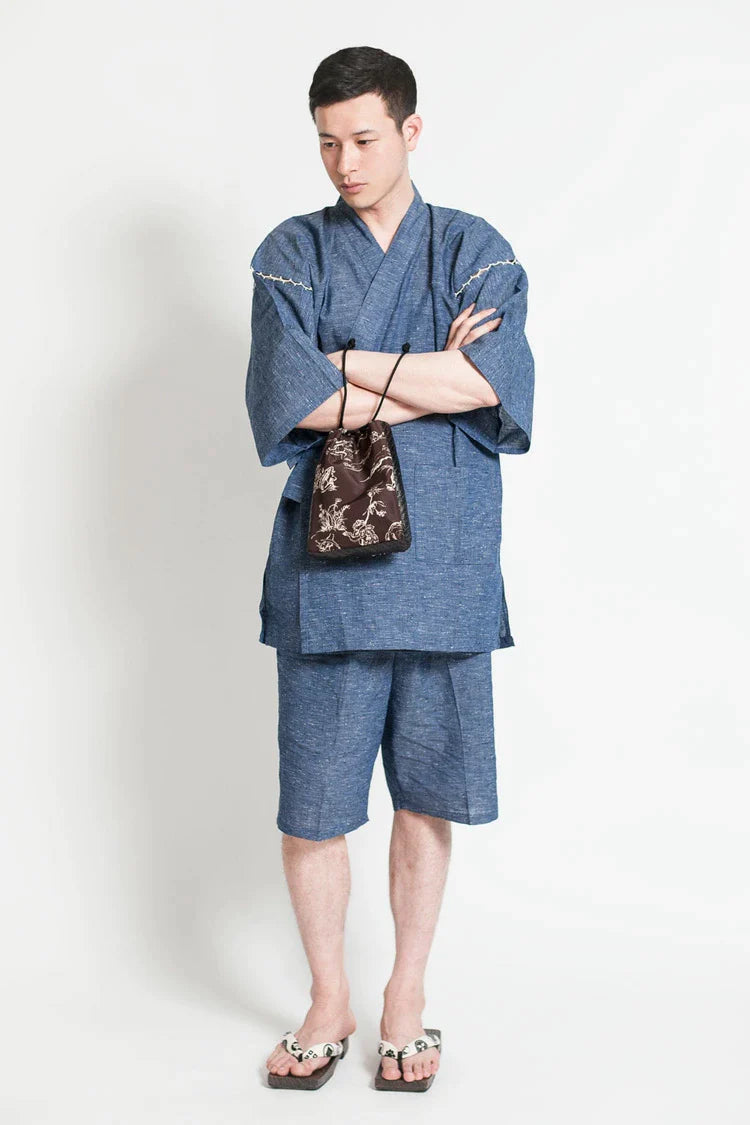 甚平 メンズ 久留米 紬織 男性 大きいサイズ 全3色 送料無料 甚平 メンズ 久留米 紬織 男性 大きいサイズ 全3色 送料無料