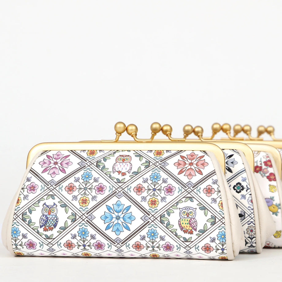 浅草文庫 親子がま口 財布 友禅染 型押し 日本製 【 がま口 ふくろう 浅草文庫 親子がま口 財布 友禅染 型押し 日本製 【 がま口 ふくろう